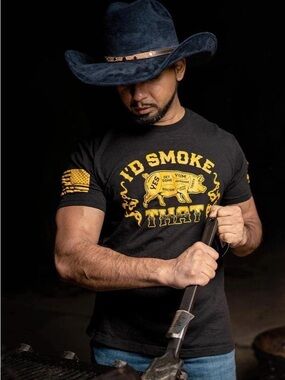 GRUNT STYLE I’D SMOKE THAT GRAPHIC T-SHIRT MENS SZ XL THIS WE’LL DEFEND 1776FLAG